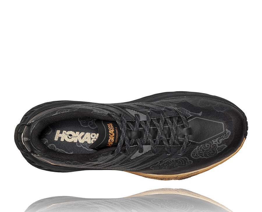 Hoka One One Spor Ayakkabı Erkek Siyah/Altın - Speedgoat 4 Cny - EF2048973